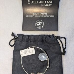Alex and Ani Silver Sagittarius Charm Expandable Bracelet